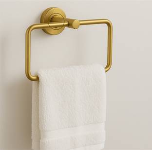 Fossa Stainless Steel Towel Ring for Bathroom, Napkin Holder for Wash Basin, Gold Towel Holder