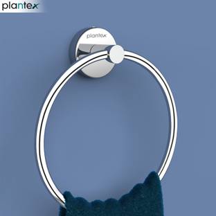 Plantex Stainless Steel Towel Ring for Bathroom/Wash Basin/Napkin-Towel Hanger/Bathroom Accessories (Round - Pack of 1) Chrome Finish Towel Holder