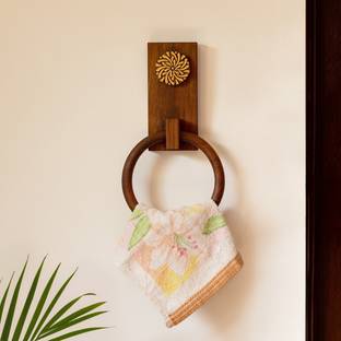 ExclusiveLane EL-022-066 Dark Brown Towel Holder