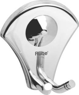 RUHE Feather Premium Stainless Steel Robe Hook/Towel Hanger/Towel Hook(Chrome Finish) Silver Towel Holder