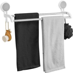 empresa industries by NA Stainless Steel Wall Mounted Self Adhesive Magic Sticker Towel Napkin Holder Bar white Towel Holder