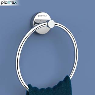 Plantex Stainless Steel Towel Ring for Bathroom/Wash Basin/Napkin-Towel Hanger/Bathroom Accessories (Round - Pack of 1) Chrome Finish Towel Holder