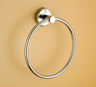 iSTAR Stainless Steel Towel Ring for Bathroom/Wash Basin/Napkin-Towel Hanger/Bathroom Accessories (Chrome-Round) Silver Towel Holder