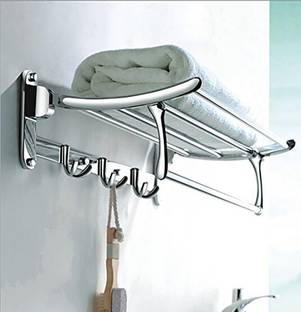 Plantex Platinum High Grade Folding Rack/Stand (2 feet/24") Bathroom Accessories Silver Towel Holder