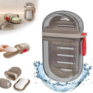 SWAPKART Travel Soap Box, Transparent Soap Holder with Portable Soap Holder for Camping