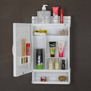 iSTAR Acrelic Triple LayerWall Mount Bath Rack Shelf and White Towel Holder