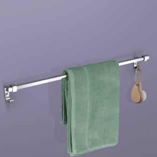 Plantex Stainless Steel Towel Hanger for Bathroom/Towel Rod/Bar/Bathroom Accessories(24 Inch-Chrome) 24 inch 1 Bar Towel Rod