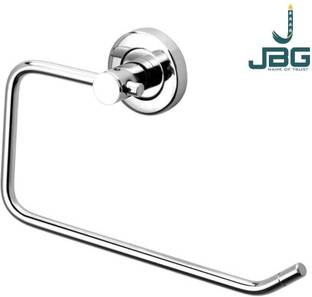 JBG Napkin Hanger Ring for Bathroom, Wash Basin & Kitchen Pack of 1 Chrome Towel Holder