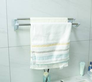 KUBER INDUSTRIES Self-Adhesive DIY Installation|Bathroom & Kitchen Organizer|FJ-07| Grey Towel Holder