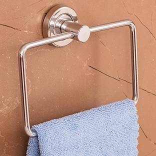 FORTUNE Stainless Steel Towel Ring/Napking Ring - Bathroom Towel Holder - Towel Hanger with Chrome Finish Silver Towel Holder