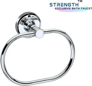 Strength by pinnu SDS-04 Stainless Steel Towel Ring for Bathroom/Wash Basin/Napkin-Towel Hanger/Bathroom Accessories (Chrome-Oval) - Pack of 1 SILVER Towel Holder