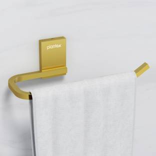 Plantex Crystal Napkin Ring/Towel Holder/Towel Hanger for Bathroom/Bathroom Accessories PVD Gold Towel Holder