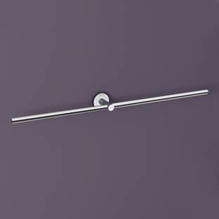 Plantex Towel Rod/Towel Bar/Towel Holder/Towel Hanger for Bathroom Accessories - 24 Inch Silver - Chrome Towel Holder