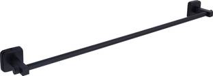GLOXY Wall Mounted Black Finish 24 Inch Stainless Steel Towel Rod for Bathroom | 24 inch 1 Bar Towel Rod