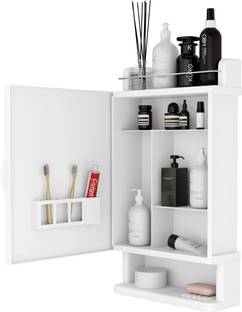 GLOXY Wall Mount Cabinet with Mirror Door Soap/Toothbrush Holder/Rack/Organizer 12 inch 4 Bar Towel Rod