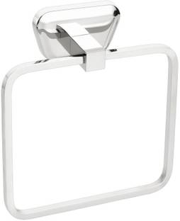 Easyhome Furnish Stainless steel heavy Towel ring Towel holder Towel rod for wash basin Towel hanger Cloth hanger Napkin ring Bathroom accessories Modern Bath Towel Stand Cloth stand for bathroom 6 inch 1 Bar Towel Rod