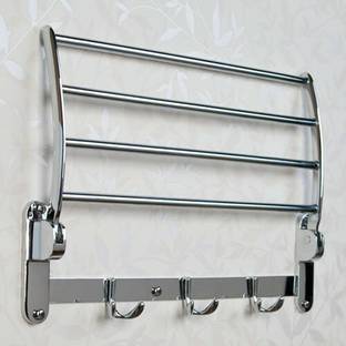 KEEPWELL Stainless Steel Towel Rod/Towel Rack/Towel Hanger usable Bathroom & Kitchen 18 inch 5 Bar Towel Rod