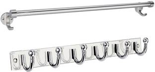onum Towel-rod-28 Silver Towel Holder