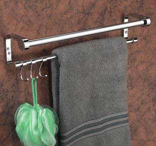 iSTAR 304 S.S. C shape for Bathroom/Towel Stand/ Hanger 24 inch 2 Bar Towel Rod
