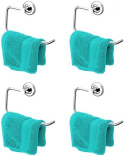 Well Set Stainless Steel Towel Ring/Napkin Holder/Hanger/Napkin RIng (pack of 4pcs) 7 inch 1 Bar Towel Rod