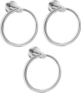 Sellzy Steel Towel Ring - Pack Of 3 12 inch 3 Bar Towel Rod 12 inch 3 Bar Towel Rod