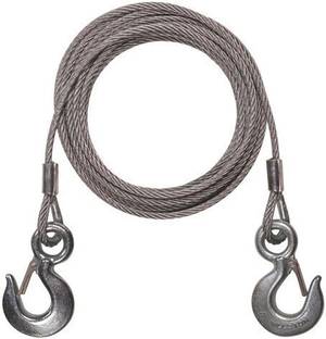 Amikan Premium 4M Long Super Strong Emergency Heavy Duty Car Tow Cable 3 Ton Towing Strap Rope with Dual Forged Hooks B-02 14 m Towing Cable