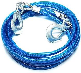QNJL Tow Rope Heavy Duty Breakdown Recovery & Towing 7 Tonne Tow Belt Strap Rope 4 m Towing Cable