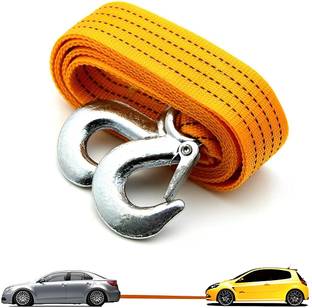 QNJL Tow Strap Tow Rope with Heavy Hooks Car Vehicle Heavy Duty Recovery Rope 4 m Towing Cable