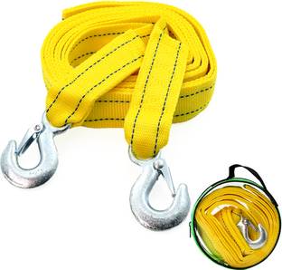 Zeitel 13ft Tow Rope for Car, Heavy Duty Tow Strap with Hooks Polyester Webbing Towing 400 m Towing Cable