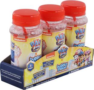 bubble magic 3 Pack 118 ML Solution with Wand PAW Patrol For Kids 3 year + Toy Bubble Maker