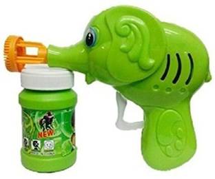 nawani Green Toon Hand Pressing Bubble Making Toy Gun Toy Bubble Maker