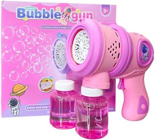 rabison 12 Hole Automatic Blowing Bubble Shooter Space Bubble Gun Toys Toy Bubble Maker