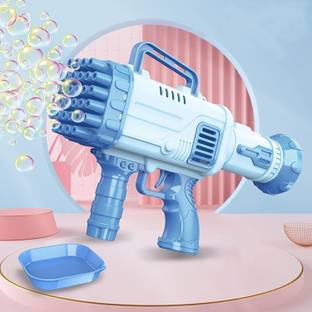 Bogenlite 32 Holes Bubble Gun with Bubble Solution, Rocket Boom Bubble Gun - 2PCS Toy Bubble Maker