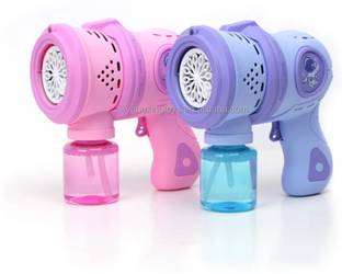 radhey preet B/O 12 Holes Bubble Produced Gun Toy | Also Use For Party | Multicolor | RP469 Toy Bubble Maker