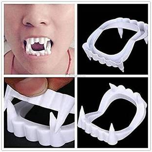 patil magic Partysanthe Halloween Vampire Dracula Teeth White (Pack of 1) 1 Magic Tricks