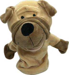 A SARKAR MAGIC SHOP Ventriloquism Talking & Clapping Dog Hand Puppets Hand Puppets