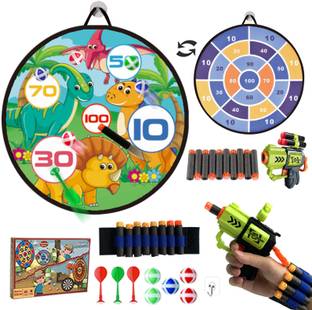 Tassino Double Sided Safty Dart Game Sets (Toy Gun) Throwball