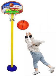 Just97 Basket Balls for Kids, Height Adjustable Kit Indoor and Outdoor Game Basketball