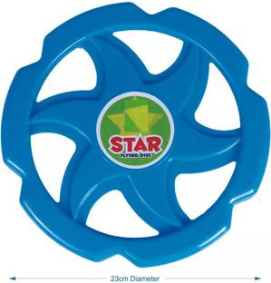 zokato Star Flying DISC for Beach Play, Indoor and Outdoor Fun(blue) Frisbie & Boomerang