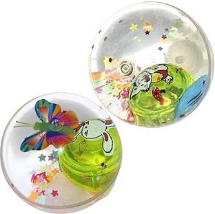 3 Jokers Rubber Bouncing Ball Anti-Stress Light LED Stress Gift Fun Toys for Childre Crazy Ball