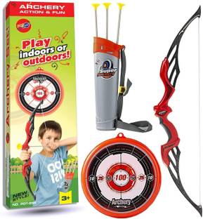 Planet of Toys Heavy Duty Bow Arrow Set for Kids Age 5 -12 Years Outdoor Target Game Archery Archery Kit