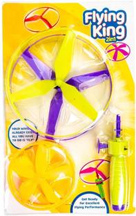 ZWINKO Flying King 2 in 1 Indoor & Outdoor Toy Can Be Played as Space Rocket Frisbie & Boomerang