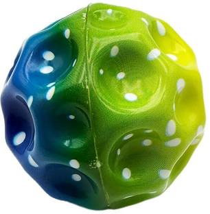 AEC Super Infinity Crazy Bounce Moon Rainbow Ball(Green Yellow (Pack of 1) Crazy Ball