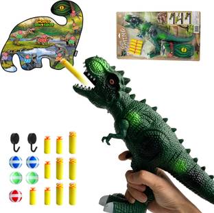 Tassino Foam Blaster Gun (Green Tyrannosaurus ) Throwball