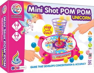 Ratnas Mini Shot Pom Pom Unicorn (2055) Play With Fun Basketball