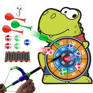 Tassino Tassino Dart Game with Toy Bow ( Dinosaur) Throwball