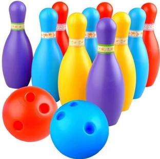 BKDT Marketing Bowling Toy Set with 10 Bottles and 2 Balls Game set for Kids (Bowling Toy) Bowling