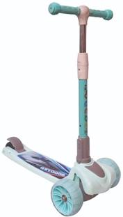 Domios PANDA SCOOTER X1 for Kids with Adjustable Height, Handle, Foldable (SKY BLUE ) Age 3+ Years Tricycle
