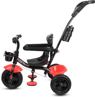 NEXOVA Tricycle Plug N Play Kids/Baby Tricycle with Parental Control,Safety Guard Rail N-5 Red 1-5 Year Kids Tricycle Tricycle