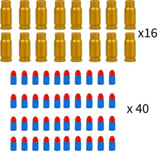 toypapa 40 quantity foam bullets and 16 quantity bullet shell only | Toy gun not include Guns & Darts